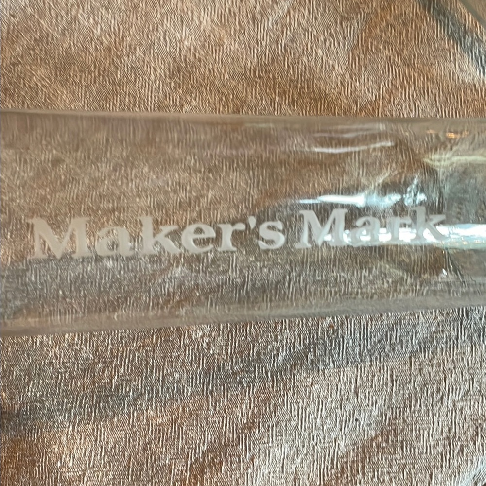 Maker's Mark Glass Bottles with wooden Caps - Picture 2 of 5